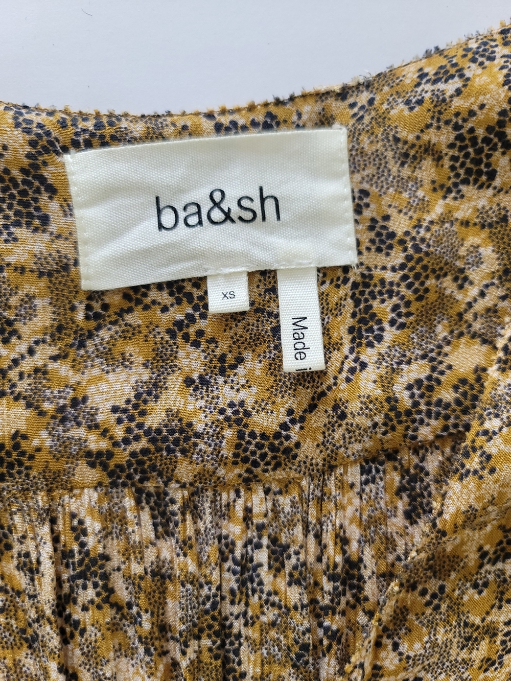 Ba&sh Noemi Brown Floral Wrap Tie Midi Dress XS Boho Romantic - Picture 4 of 11